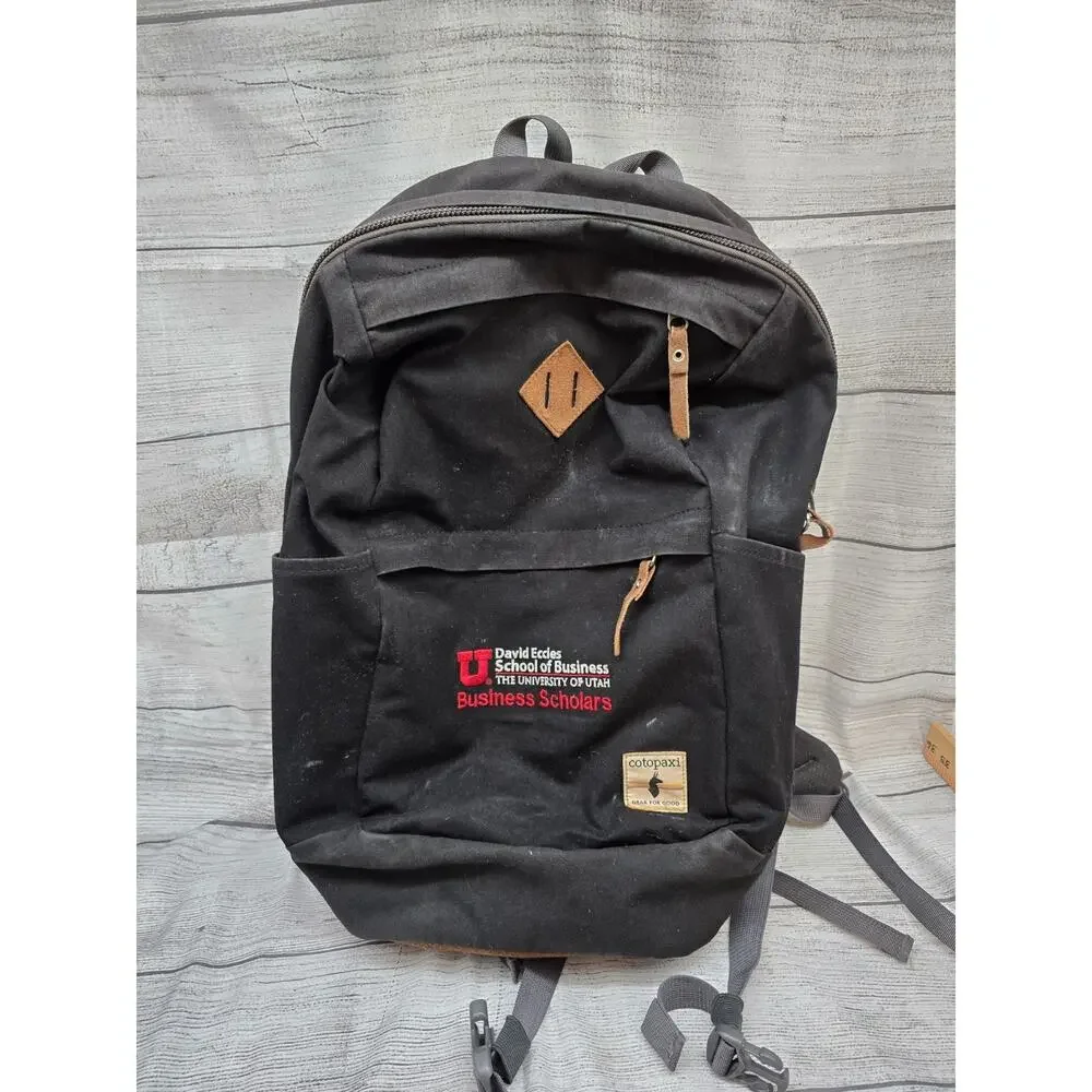 Cotopaxi Cusco 26 L Leather Bottom Backpack / Black with Utah Logo